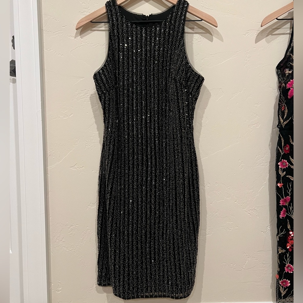 LB Beaded Shift Dress | Aidan by Aidan Mattox | NWOT
